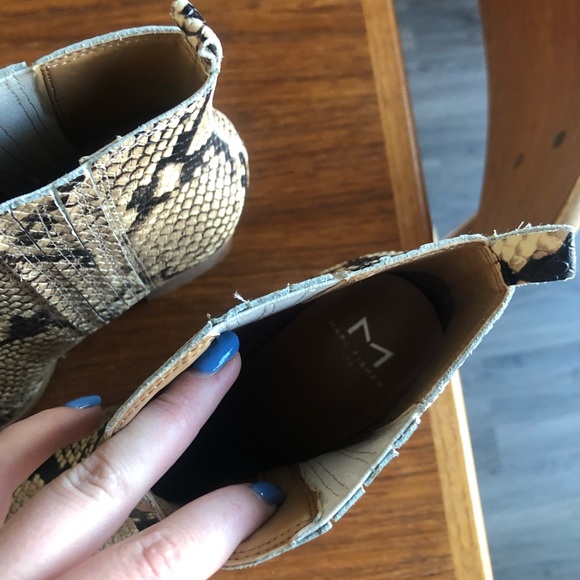 Marc Fisher snakeskin booties - Picture 3 of 3